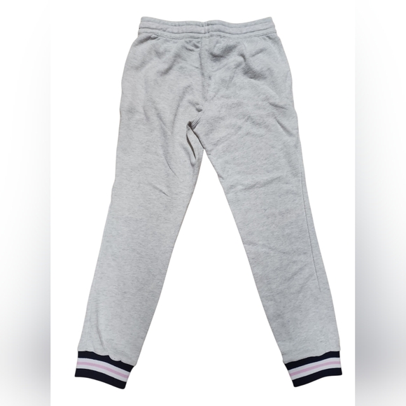 Champion Women's S Joggers Sweatpants Silver Grey Heather Fleece Pink - Picture 3 of 9